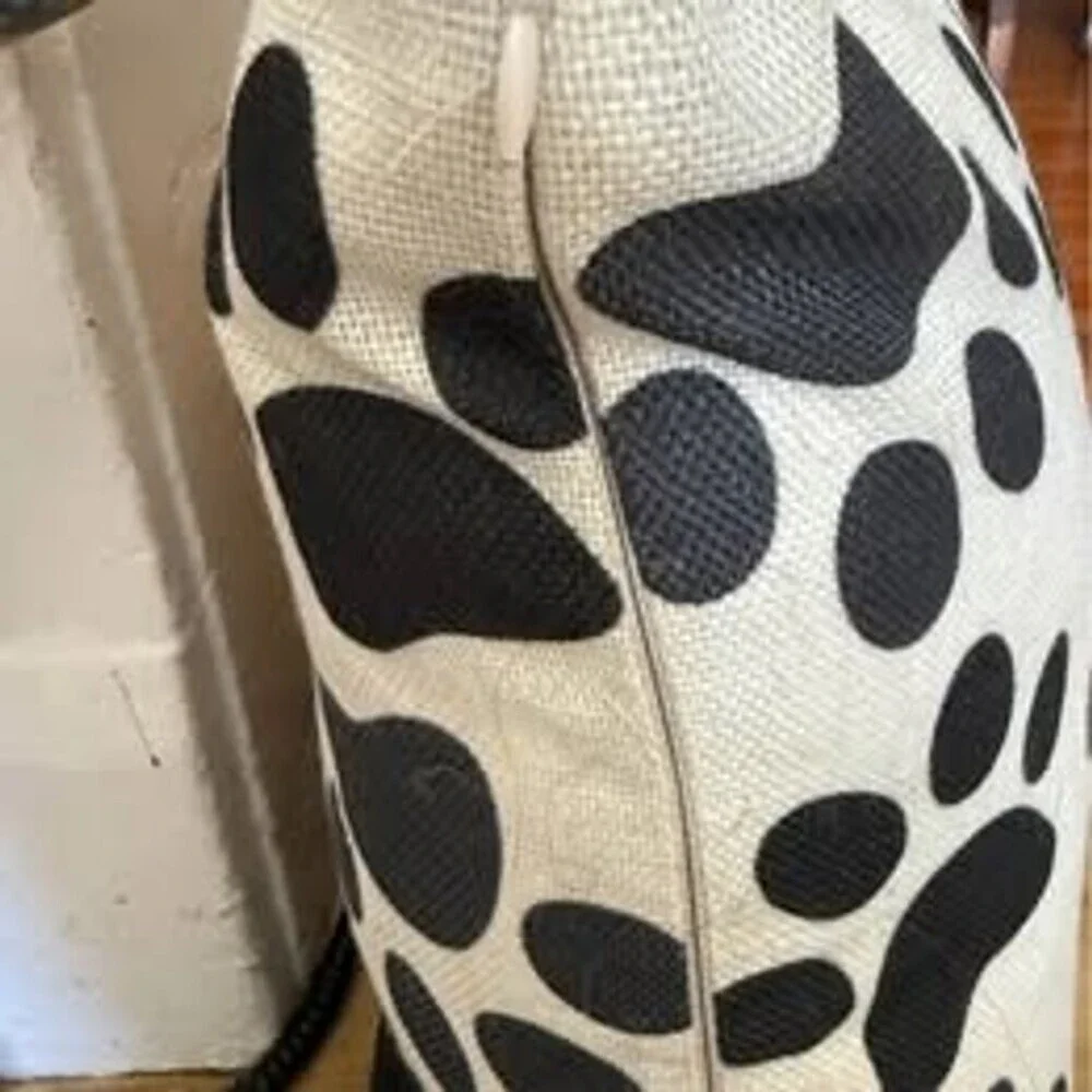 Pet Paw Print throw pillow